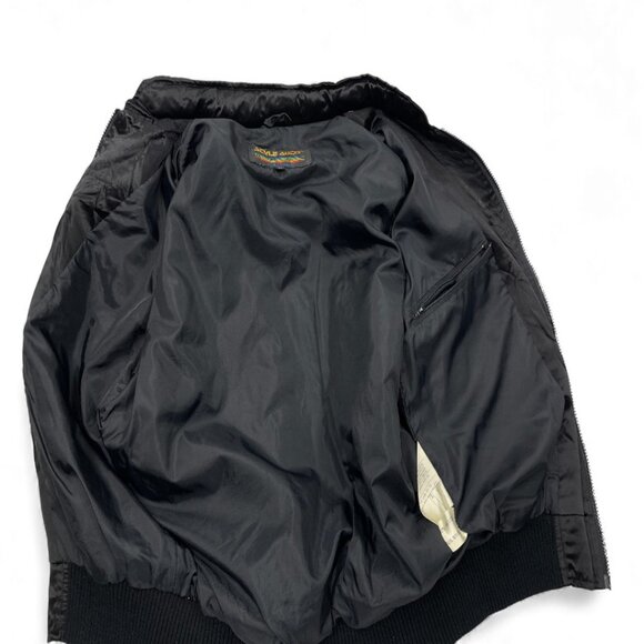 Porsche Stuttgart 1980's Vintage Style Auto Satin Bomber Jacket Men's Medium - Picture 12 of 12